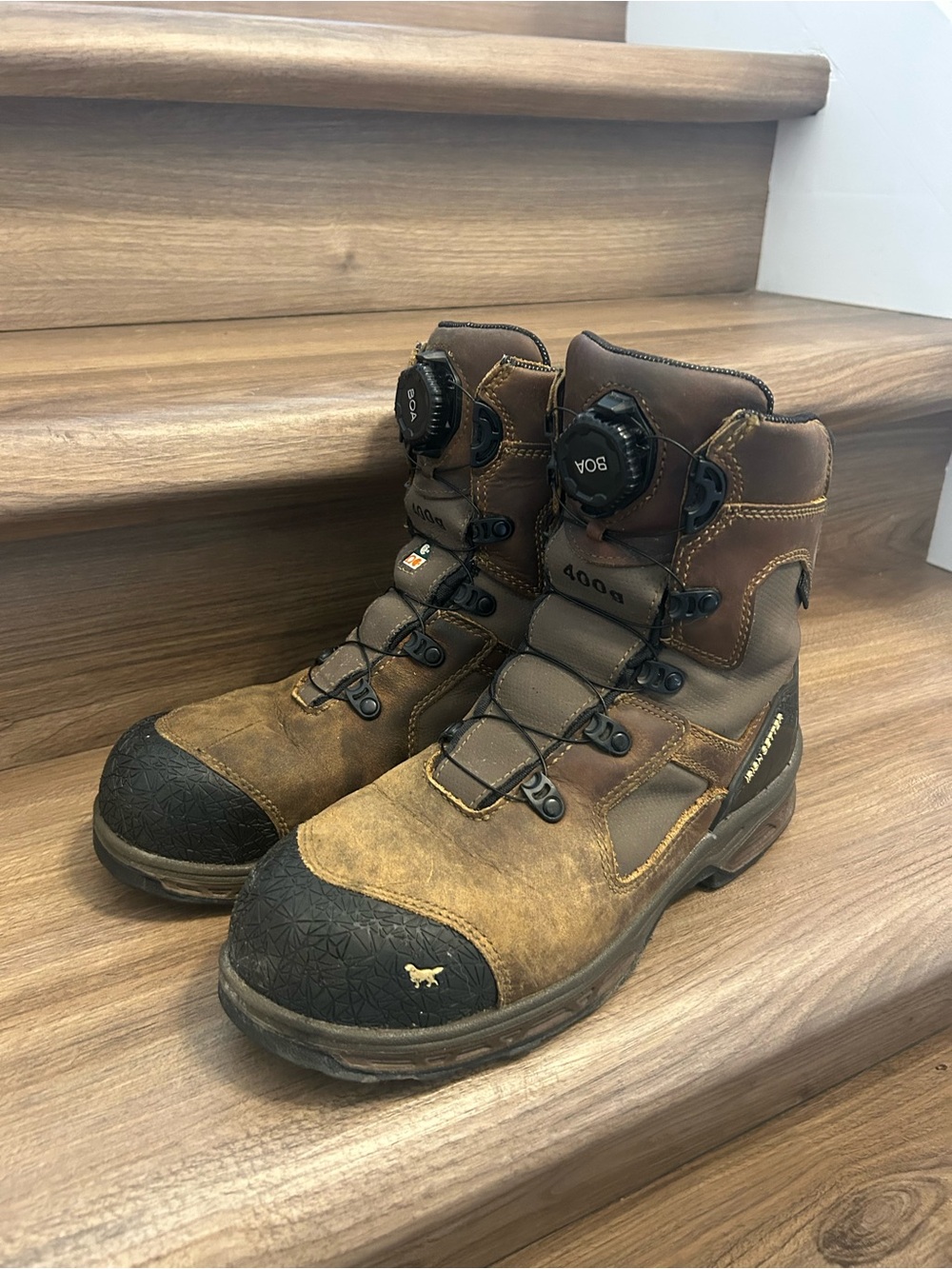 Irish Setter Brown and Black BOA Work Boots